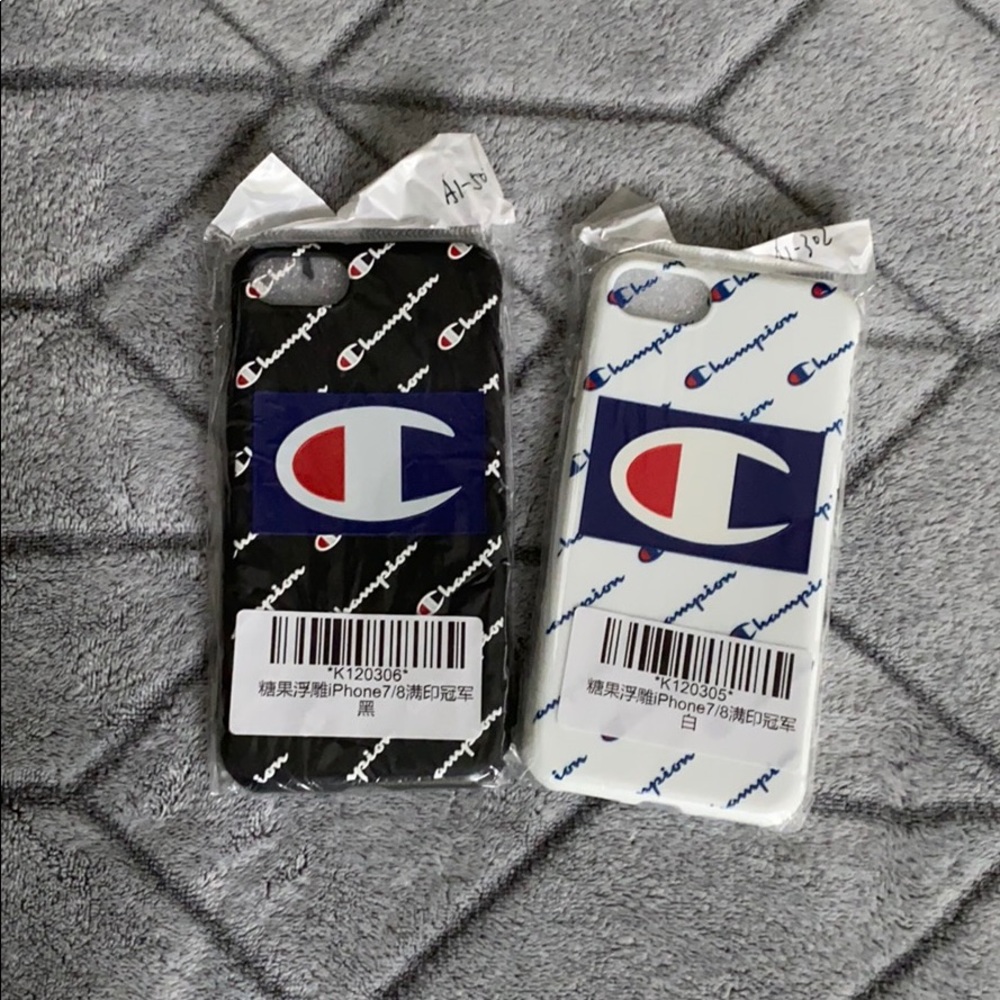 BLACK CHAMPION IPHONE 7 CASE